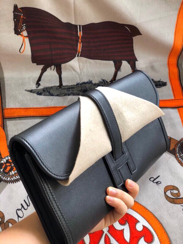 에르메스 지제 엘란29 블랙 스위프트 송아지가죽 내부 양가죽